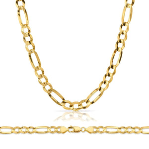 10K Gold Figaro Chain 8.0mm