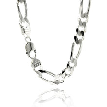 Load image into Gallery viewer, Sterling Silver 10.50 mm Figaro Chain
