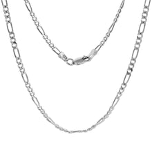 Load image into Gallery viewer, Sterling Silver 3 mm Figaro Chain
