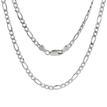 Load image into Gallery viewer, Sterling Silver 4 mm Figaro Chain
