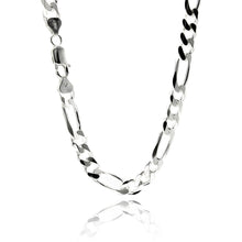 Load image into Gallery viewer, Sterling Silver 8 mm Figaro Chain
