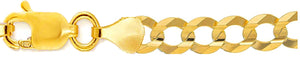 10K Gold 10.5mm Flat Curb Bracelet