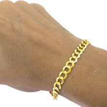 Charger l&#39;image dans la galerie, 10K Gold 7.0mm Flat Curb Bracelet
