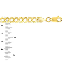 Load image into Gallery viewer, 10K Gold 8.0mm Flat Curb Bracelet

