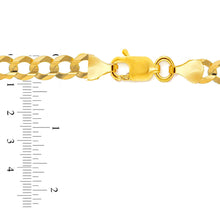 Charger l&#39;image dans la galerie, 10K Gold 9.5mm Flat Curb Bracelet
