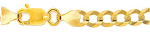 Charger l&#39;image dans la galerie, 10K Gold 9.5mm Flat Curb Bracelet
