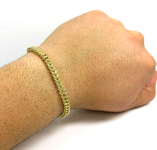 Load image into Gallery viewer, 10K Yellow Gold Solid Franco Bracelet 4.5 mm
