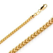 Load image into Gallery viewer, 10K Yellow Gold Hollow FRANCO Chain 2.6mm
