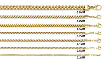 Load image into Gallery viewer, 10K Yellow Gold Solid Franco Bracelet 2.2 mm
