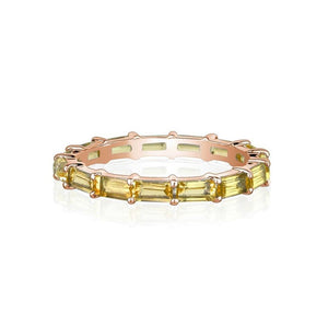 BAGUETTE ETERNITY RING (Available in 5 Colors Stones)