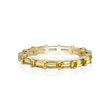 Load image into Gallery viewer, BAGUETTE ETERNITY RING (Available in 5 Colors Stones)
