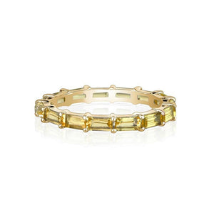 BAGUETTE ETERNITY RING (Available in 5 Colors Stones)