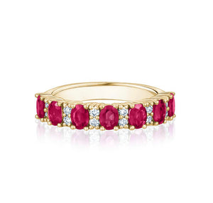RUBY AND DIAMOND RING 14K Gold
