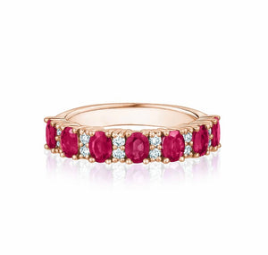 RUBY AND DIAMOND RING 14K Gold