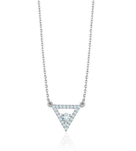 Charger l&#39;image dans la galerie, TRIANGLE DIAMOND NECKLACE (0.27CTW) 14K Gold
