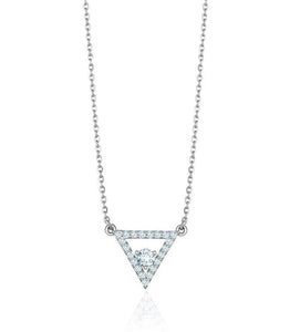 TRIANGLE DIAMOND NECKLACE (0.27CTW) 14K Gold