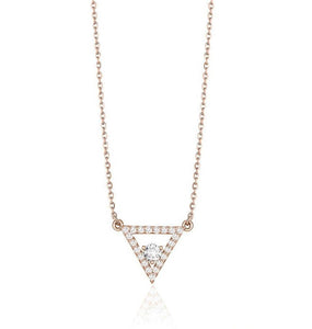 TRIANGLE DIAMOND NECKLACE (0.27CTW) 14K Gold