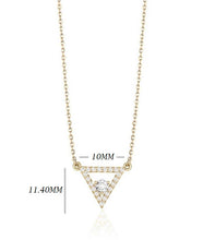 Charger l&#39;image dans la galerie, TRIANGLE DIAMOND NECKLACE (0.27CTW) 14K Gold
