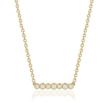 Charger l&#39;image dans la galerie, BEZELINA BAR PENDANT (0.25CTW) 14K Gold
