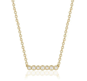 BEZELINA BAR PENDANT (0.25CTW) 14K Gold