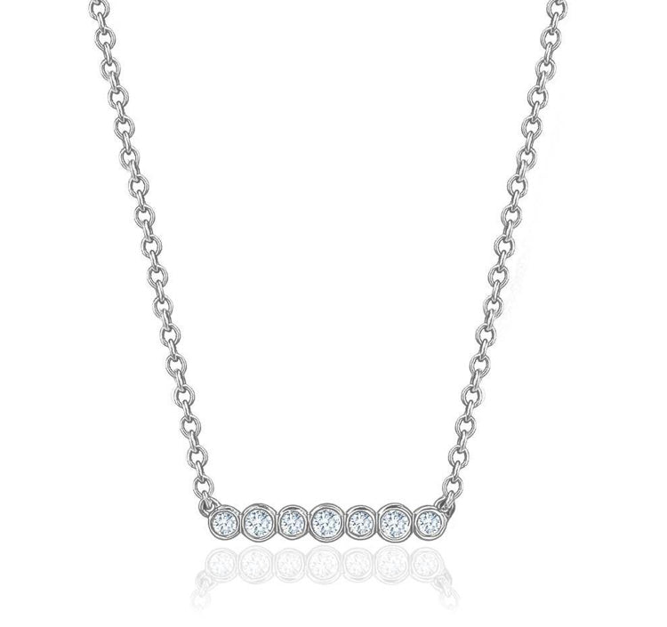 BEZELINA BAR PENDANT (0.25CTW) 14K Gold