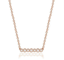 Charger l&#39;image dans la galerie, BEZELINA BAR PENDANT (0.25CTW) 14K Gold
