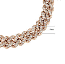 Charger l&#39;image dans la galerie, CUBAN LINK DIAMOND BRACELET DIAMOND 14K 8MM (1.50 Ctw)
