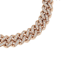 Charger l&#39;image dans la galerie, CUBAN LINK DIAMOND BRACELET DIAMOND 14K 8MM (1.50 Ctw)
