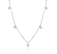 Charger l&#39;image dans la galerie, DANGLING ROUND DIAMOND NECKLACE (0.40CTW) 14K Gold
