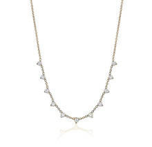 Charger l&#39;image dans la galerie, 3 PRONG DIAMOND NECKLACE (0.60CTW) 14K Gold
