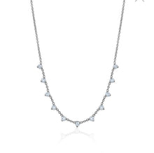 Charger l&#39;image dans la galerie, 3 PRONG DIAMOND NECKLACE (0.60CTW) 14K Gold
