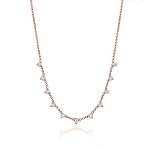 3 PRONG DIAMOND NECKLACE (0.60CTW) 14K Gold