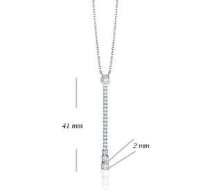 BAR DIAMOND NECKLACE (0.65CTW) 14K Gold