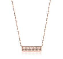 Charger l&#39;image dans la galerie, DIAMOND BAR NECKLACE (0.32CTW) 14K Gold
