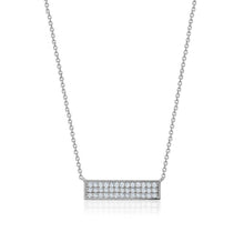 Charger l&#39;image dans la galerie, DIAMOND BAR NECKLACE (0.32CTW) 14K Gold
