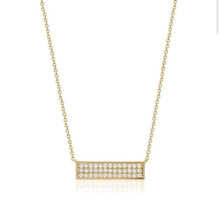 Charger l&#39;image dans la galerie, DIAMOND BAR NECKLACE (0.32CTW) 14K Gold
