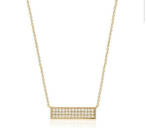 DIAMOND BAR NECKLACE (0.32CTW) 14K Gold