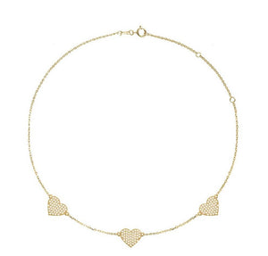 MY DIAMOND HEART PAVE Necklace (0.90ctw) 14K Gold
