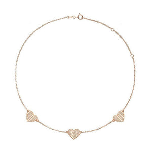 MY DIAMOND HEART PAVE Necklace (0.90ctw) 14K Gold