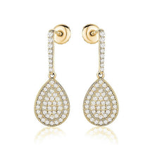 Charger l&#39;image dans la galerie, PEAR DROP DIAMOND EARRINGS (0.67CTW) 14K Gold
