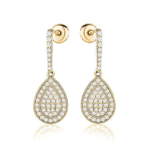 PEAR DROP DIAMOND EARRINGS (0.67CTW) 14K Gold