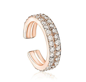 DOUBLE ROW DIAMOND EAR CUFF (0.25CTW) 14K Gold