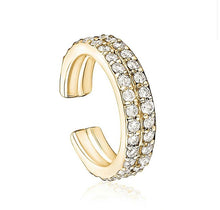 Charger l&#39;image dans la galerie, DOUBLE ROW DIAMOND EAR CUFF (0.25CTW) 14K Gold
