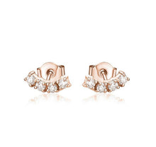 Charger l&#39;image dans la galerie, STEPS DIAMOND EARRINGS(0.20CTW)  14K Gold
