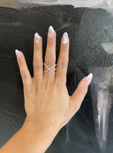 Load image into Gallery viewer, X DIAMOND RING (0.39CTW) 14K Gold
