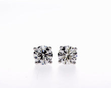 Charger l&#39;image dans la galerie, 14K LAB CREATED DIAMOND STUD EARRINGS (0.50CTW-2.00CTW)
