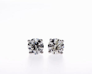 14K LAB CREATED DIAMOND STUD EARRINGS (0.50CTW-2.00CTW)