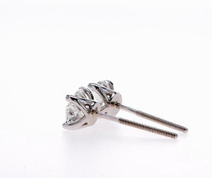 14K LAB CREATED DIAMOND STUD EARRINGS (0.50CTW-2.00CTW)