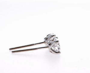14K LAB CREATED DIAMOND STUD EARRINGS (0.50CTW-2.00CTW)