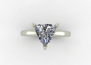 Solitaire Trillion Diamond Ring (0.90ctw.)